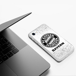Чехол iPhone 7/8 матовый Bayern с потертостями на светлом фоне, цвет: 3D-белый — фото 2