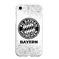 Чехол iPhone 7/8 матовый Bayern с потертостями на светлом фоне