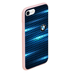 Чехол iPhone 7/8 матовый BMW texture, цвет: 3D-светло-розовый — фото 2