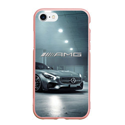 Чехол iPhone 7/8 матовый Mercedes AMG - Motorsport