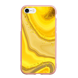 Чехол iPhone 7/8 матовый Сладкий янтарный мед, цвет: 3D-светло-розовый