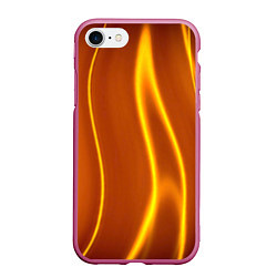 Чехол iPhone 7/8 матовый Пламенная абстракция, цвет: 3D-малиновый