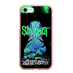 Чехол iPhone 7/8 матовый Slipknot monster, цвет: 3D-светло-розовый