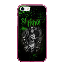 Чехол iPhone 7/8 матовый Slipknot green