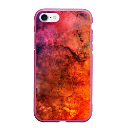 Чехол iPhone 7/8 матовый Corrosion, цвет: 3D-малиновый