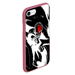 Чехол iPhone 7/8 матовый Облик пустого - Bleach, цвет: 3D-малиновый — фото 2