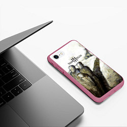 Чехол iPhone 7/8 матовый Three Days Grace дебютный альбом, цвет: 3D-малиновый — фото 2