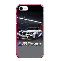 Чехол iPhone 7/8 матовый BMW M 240 i Racing - Motorsport - M Power, цвет: 3D-малиновый