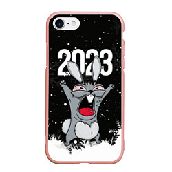 Чехол iPhone 7/8 матовый Злой кролик 2023