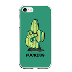 Чехол iPhone 7/8 матовый Fucktus cactus