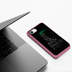 Чехол iPhone 7/8 матовый Позорная звезда - Агата Кристи, цвет: 3D-малиновый — фото 2