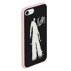 Чехол iPhone 7/8 матовый Korn print, цвет: 3D-светло-розовый — фото 2