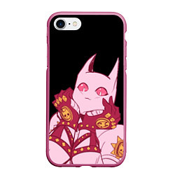 Чехол iPhone 7/8 матовый Милый стенд Killer Queen - Jojo, цвет: 3D-малиновый