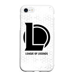 Чехол iPhone 7/8 матовый League of Legends glitch на светлом фоне