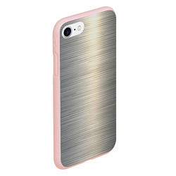 Чехол iPhone 7/8 матовый Нержавейка - текстура, цвет: 3D-светло-розовый — фото 2