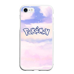 Чехол iPhone 7/8 матовый Pokemon sky clouds