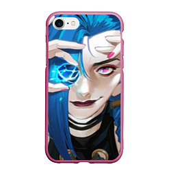 Чехол iPhone 7/8 матовый Jinx crystall, цвет: 3D-малиновый