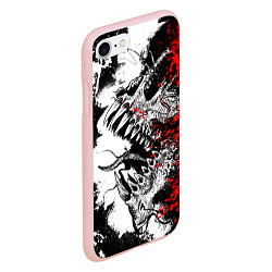 Чехол iPhone 7/8 матовый Демон внутри меня, цвет: 3D-светло-розовый — фото 2