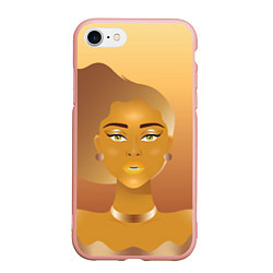 Чехол iPhone 7/8 матовый Golden girl