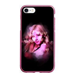 Чехол iPhone 7/8 матовый Sana Twice, цвет: 3D-малиновый