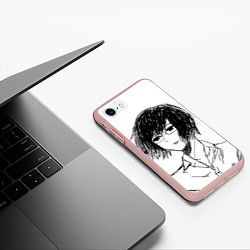 Чехол iPhone 7/8 матовый Кишо Арима Манга, цвет: 3D-светло-розовый — фото 2