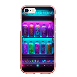 Чехол iPhone 7/8 матовый Волшебный бар, цвет: 3D-светло-розовый