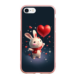 Чехол iPhone 7/8 матовый Кролик с шариком