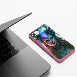 Чехол iPhone 7/8 матовый Сказочная принцесса, цвет: 3D-малиновый — фото 2