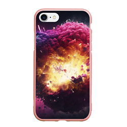 Чехол iPhone 7/8 матовый Теория взрыва, цвет: 3D-светло-розовый