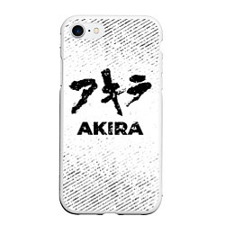 Чехол iPhone 7/8 матовый Akira с потертостями на светлом фоне