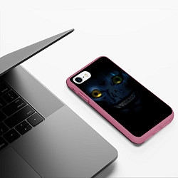 Чехол iPhone 7/8 матовый Рюк - God of Death, цвет: 3D-малиновый — фото 2