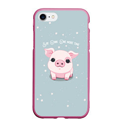 Чехол iPhone 7/8 матовый Пухля - Say Oink one more time