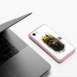 Чехол iPhone 7/8 матовый The Notorious B I G, цвет: 3D-светло-розовый — фото 2