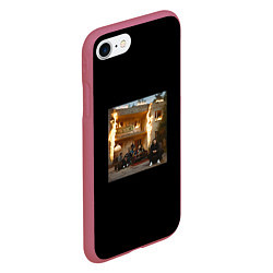 Чехол iPhone 7/8 матовый Lizer - молодость, цвет: 3D-малиновый — фото 2