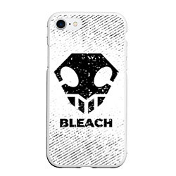 Чехол iPhone 7/8 матовый Bleach с потертостями на светлом фоне