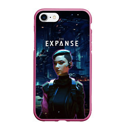 Чехол iPhone 7/8 матовый The expanse - a telltale series, цвет: 3D-малиновый