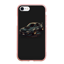 Чехол iPhone 7/8 матовый Nissan Skyline 2000 gtr, цвет: 3D-светло-розовый