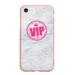Чехол iPhone 7/8 матовый Vip, цвет: 3D-светло-розовый