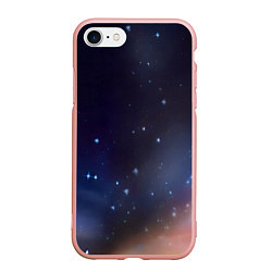 Чехол iPhone 7/8 матовый Космическое полотно, цвет: 3D-светло-розовый