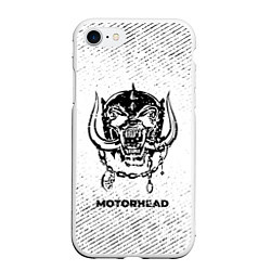 Чехол iPhone 7/8 матовый Motorhead с потертостями на светлом фоне