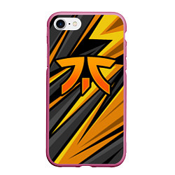 Чехол iPhone 7/8 матовый Fnatic - киберспорт желтый, цвет: 3D-малиновый