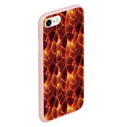Чехол iPhone 7/8 матовый Огненная мозаичная текстура, цвет: 3D-светло-розовый — фото 2