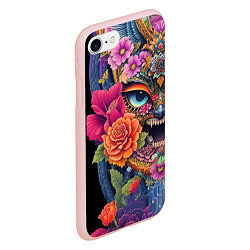 Чехол iPhone 7/8 матовый Irezumi - Japan - tattoo, цвет: 3D-светло-розовый — фото 2