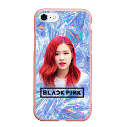 Чехол iPhone 7/8 матовый Blackpink Rose, цвет: 3D-светло-розовый