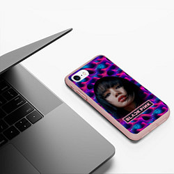 Чехол iPhone 7/8 матовый Blackpink Lalisa, цвет: 3D-светло-розовый — фото 2