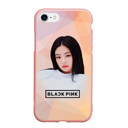 Чехол iPhone 7/8 матовый Jennie Kim Blackpink, цвет: 3D-светло-розовый