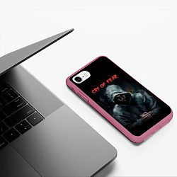 Чехол iPhone 7/8 матовый Cry of Fear - Simon, цвет: 3D-малиновый — фото 2