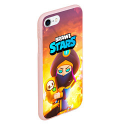 Чехол iPhone 7/8 матовый Mortis пират Brawl Stars, цвет: 3D-светло-розовый — фото 2