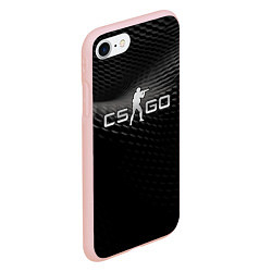 Чехол iPhone 7/8 матовый CS GO black chrome, цвет: 3D-светло-розовый — фото 2
