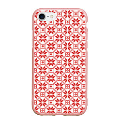 Чехол iPhone 7/8 матовый Алатырь - славянский символ, цвет: 3D-светло-розовый